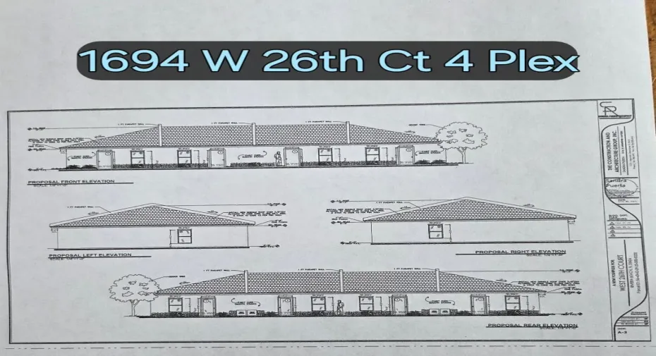 1694 W 26th Ct - Elevation