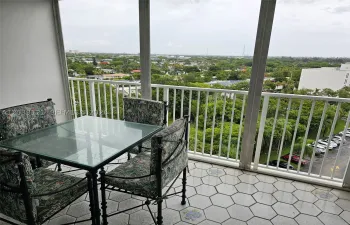 Balcony City view