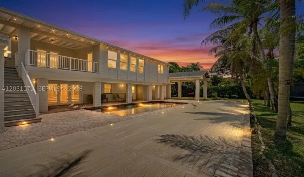 Backyard pool area
