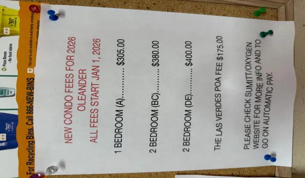 2026 condo fee updates