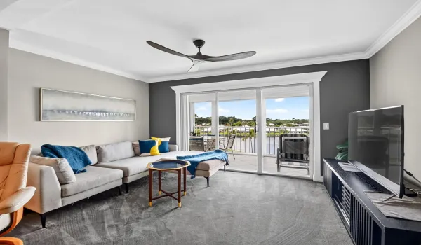 Living room and balcony