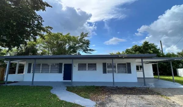 front of the house