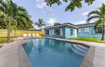 Deck, Pool and Back yard
