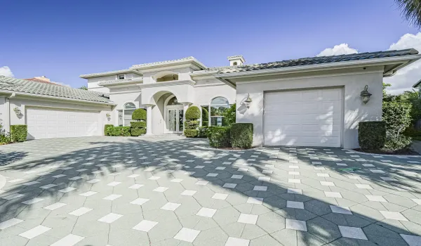 Circular Paved Driveway