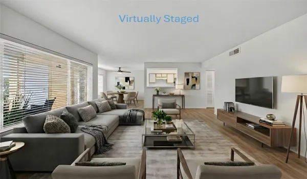 Living Room Virtually Staged