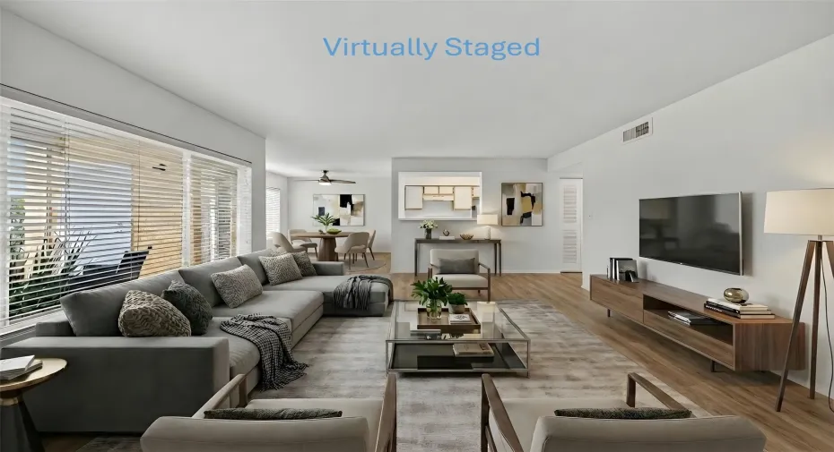 Living Room Virtually Staged
