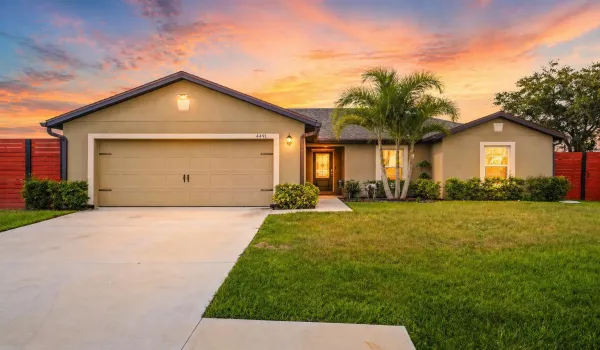 Front of the house twilight