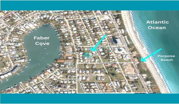 00 Map Coral Cir w Ocean and Faber cove