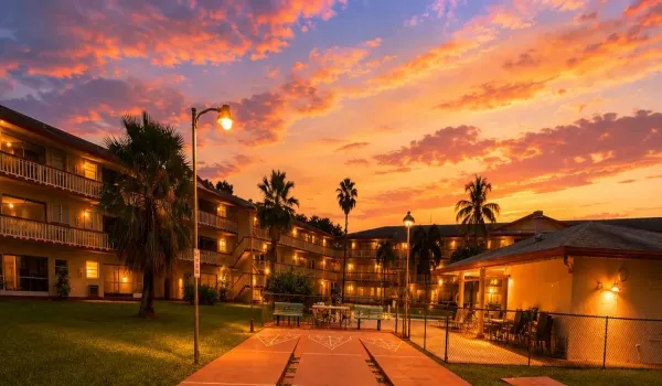 5300 wash grounds at sunset