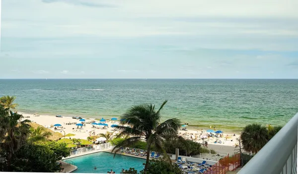Ocean View from Large Balcony (NE)
