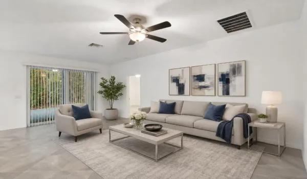 Living Room L-staged