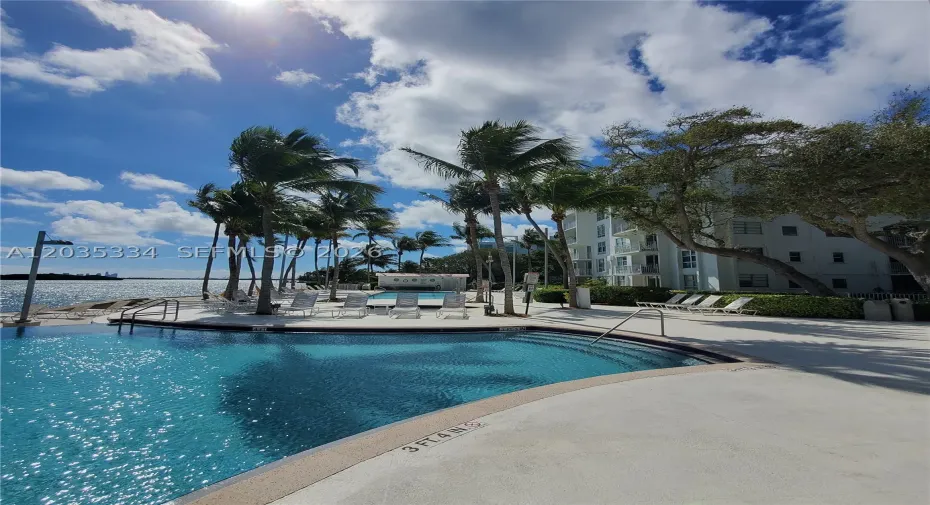 Waterfront pool