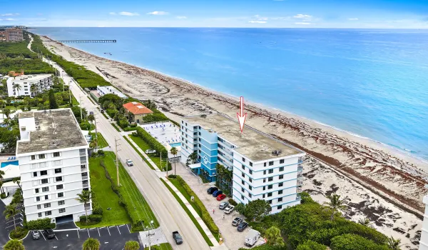 The Surf Unit 202 where you can walk to shops, restaurants and the pier. Underground parking & private pool