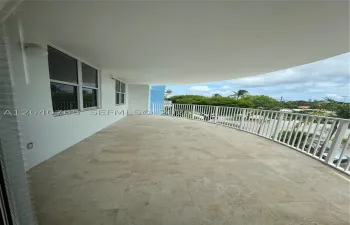 Spacious balcony