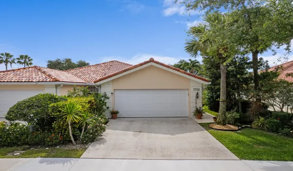 Front driveway and garage