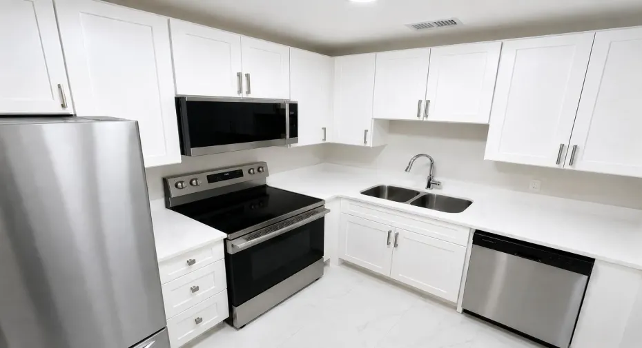 brand new kitchen and appliances