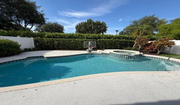 Enjoy your beautiful pool and patio in your gated back yard!