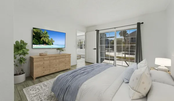 Virtually Staged Primary Bedroom
