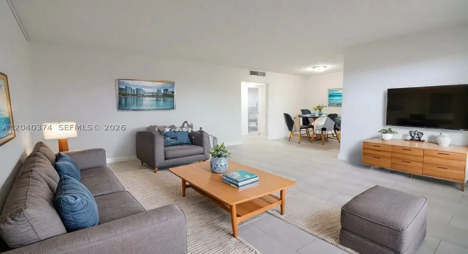 Staged AI Living Room