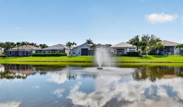 Lake with Fountain View