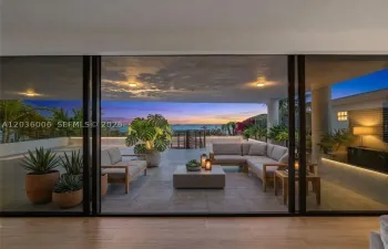Large balcony facing Direct Bay Views