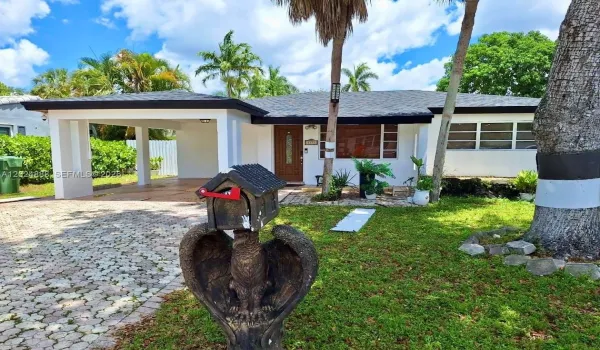 front of the house