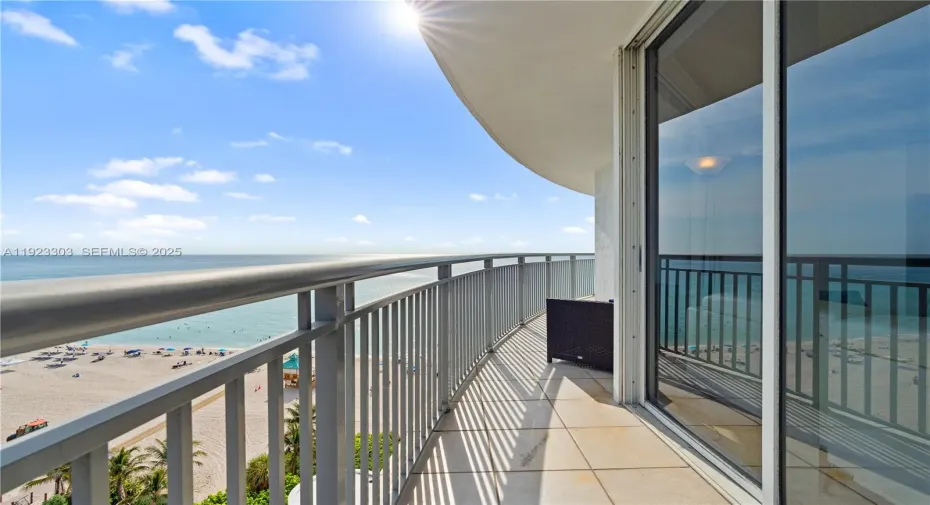 Ample Balcony all corner unit.