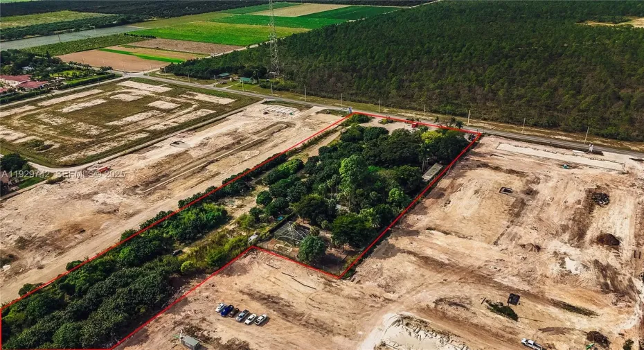 total 6.9 acres