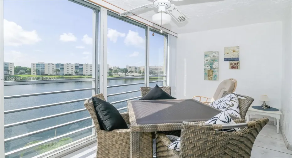 Stunning water views from patio