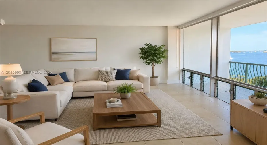 Bright & Spacious Living AreaFloor-to-Ceiling Windows