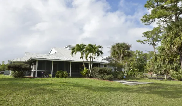 Main house & yard
