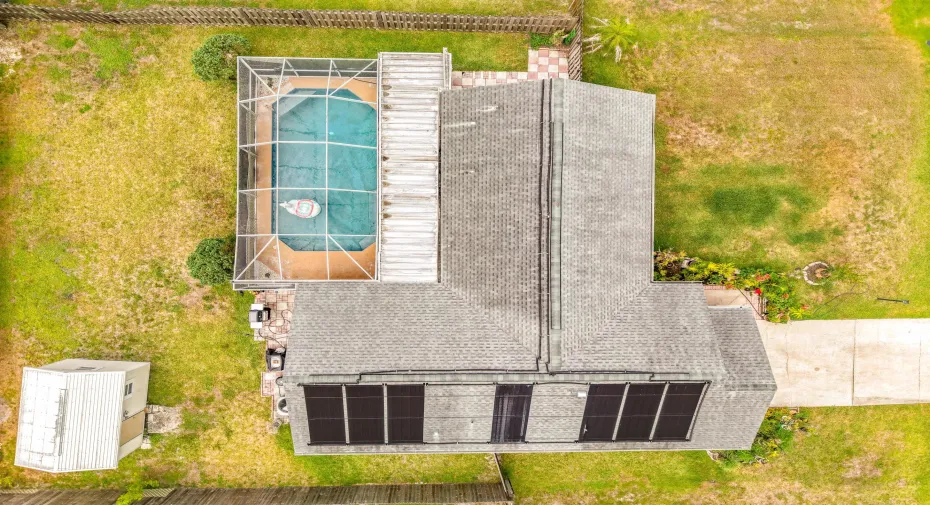 Solar heated, screened pool, fenced bckyard, split floor plan, 2019 roof, A/C 2 yrs old & water heater 3yrs old , fresh interior paint, NO HOA, and located in a fantastic neighborhood. Incredible value and move-in ready!