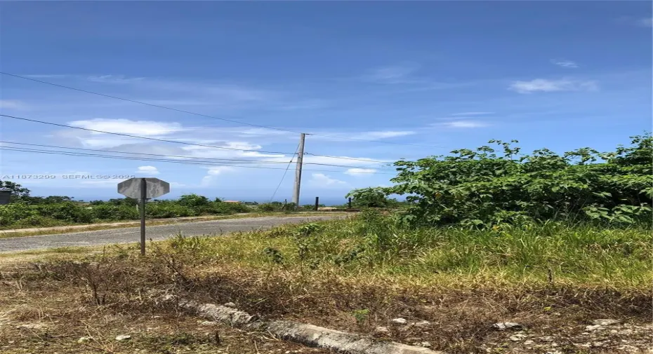 Corner lot 443 with Ocean view.