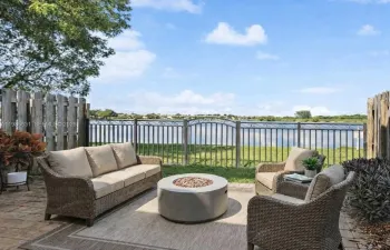 Open patio to water view