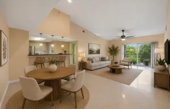 Virtually Staged Living Room/Dinning Room