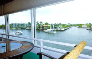Relax while watching the boats on the intracoastal