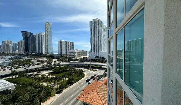 east from balcony