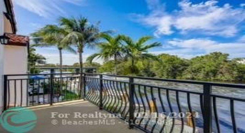 Balcony Overlooking, Deck, Private Dock, and Ocean Access Canal