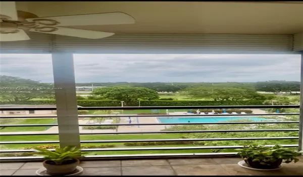 View from the screened balcony