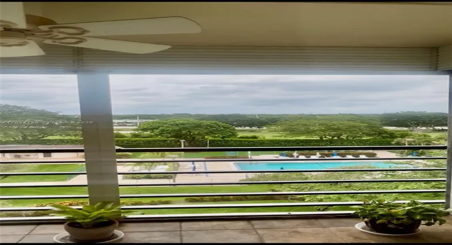 View from the screened balcony