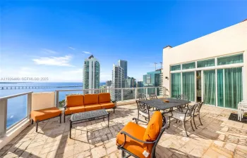 Close to 500 sq ft of patio balcony in the sky