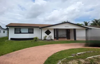 front of the house