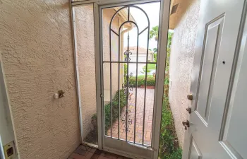 Screened Front Door