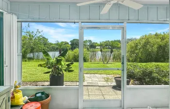 Porch and pond view
