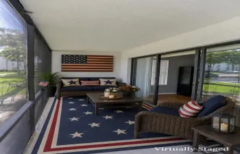 Virtual image. This is what the screened porch could look like with a bit of imagination!