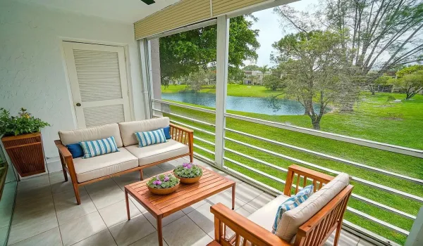 Private Balcony - Virtually Staged