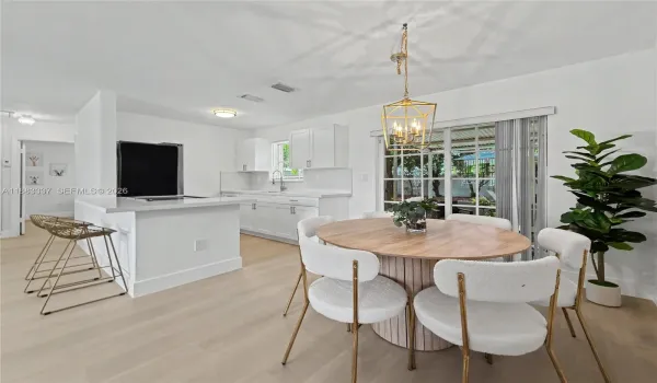 Open Concept dinning/living/kitchen