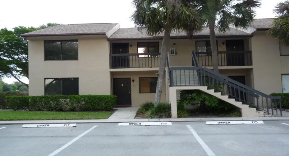 front of building