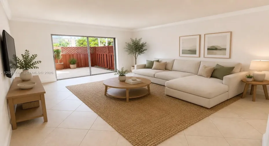 Staged livingroom
