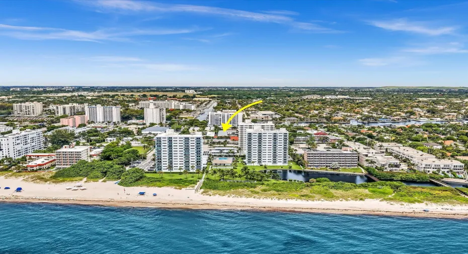 located one block from the ocean